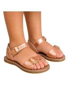Sun San Salt Water Surfer Sandals Toddler 5 Rose Gold Leather